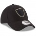 Men's Oakland Raiders New Era Black Tone Tech Three 39THIRTY Flex Hat 3016177